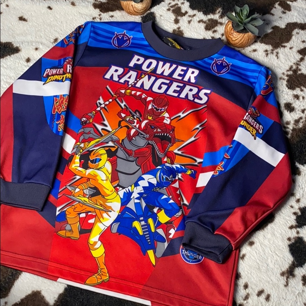 KIDS Power Ranger Dino Thunder long sleeve!